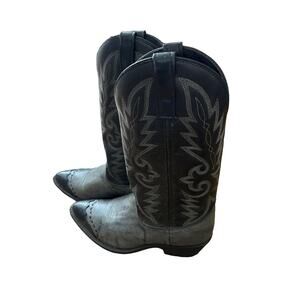 LAREDO COWBOY BOOTS BLACK & GRAY